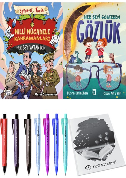 Her Şeyi Gösteren Gözlük ve Milli Mücadele Kahramanları Her Şey Vatan Için 2li Set