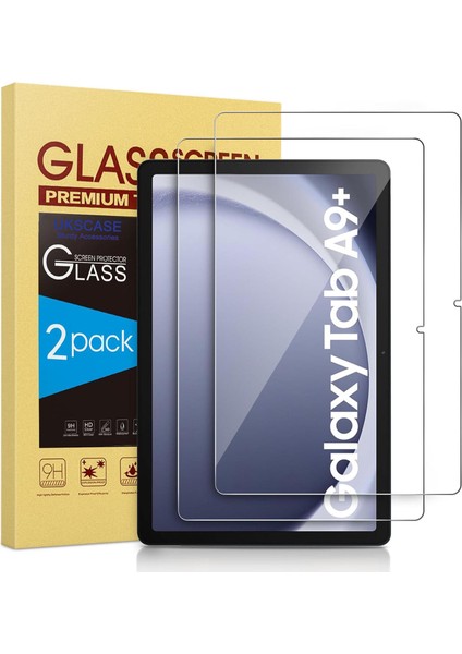 Samsung Galaxy Tab A9 Plus 11'' 2023 (SM-X210/X216/X218) Tempered Cam Ekran Koruyucu 2 Adet