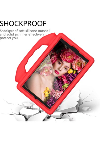 Huawei Matepad T8-Red Için Kickstand Eva Tablet Kapaklı Darbeye Dayanıklı Başparmak (Yurt Dışından)