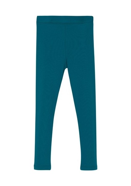 Koyu Petrol Basic Kız Çocuk Kışlık Tayt