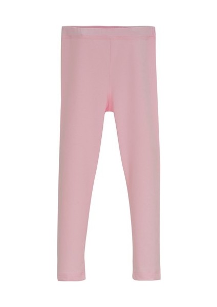 Uçuk pembe Basic Kız Çocuk Yazlık Tayt