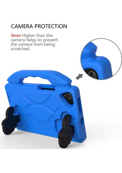 Huawei Matepad T8-Blue Için Kickstand Eva Tablet Kapaklı Darbeye Dayanıklı Başparmak (Yurt Dışından)