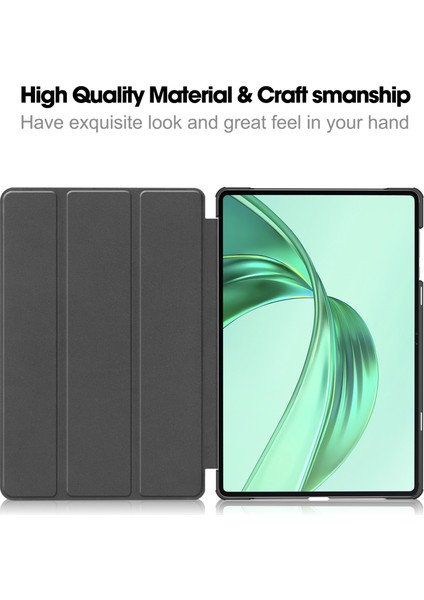 Honor Pad X8A Kılıf Anti-Drop Deri Standlı Tablet Kapak-Koyu Mavi (Yurt Dışından)