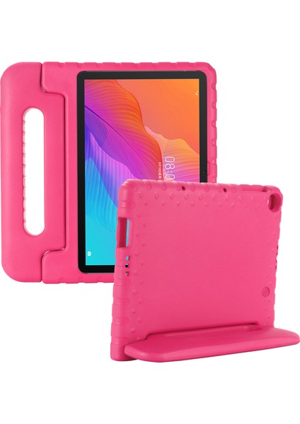 Anti-Şok Kickstand Eva Tablet Kılıfı Huawei Matepad T10S/ENJOY Tablet 2 10.1/honor Pad 6 10.1-Inç-Kırmızı (Yurt Dışından)