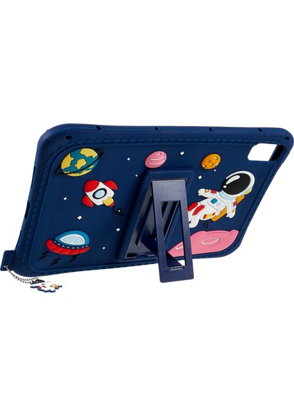 Huawei Matepad 10.4(2020)/(2022)/HONOR V6 Kickstand Tablet Kılıfı Karikatür Evren Uzay Desen Çizilmez Silikon Kapak Için (Yurt Dışından)