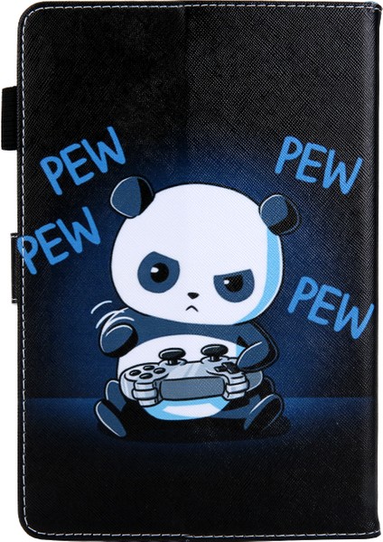 Evrensel Hayvan Desenli 8-Inç Pu Deri Standı Tablet Kılıfı Huawei Mediapad T3 8.0/ipad Mini 5,vb-Panda (Yurt Dışından)