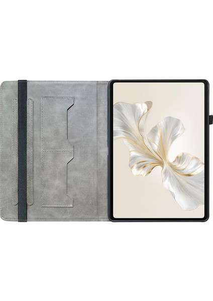 Honor Pad 9 Kart Yuvası Kılıfı Desen Baskı Pu Deri Tablet Kapağı-Kedi ve Kaplan Için (Yurt Dışından)