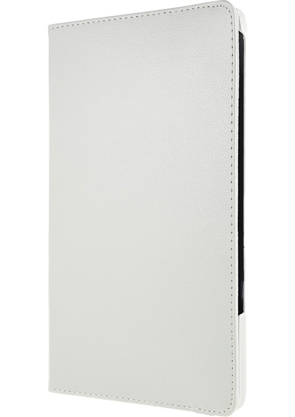 Honor Pad 8 Için Drop-Proof Anti-Şok Deri Tablet Kılıfı 360 Derece Dönen Stand-Beyaz ile Koruyucu Kapak (Yurt Dışından)