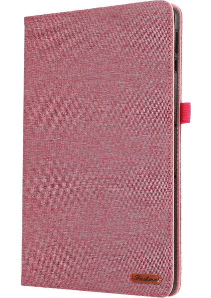 Honor Pad 9 Için Deri Kılıf Kumaş Doku Tablet Kapak Standı Kart Tutuculu-Pembe (Yurt Dışından)