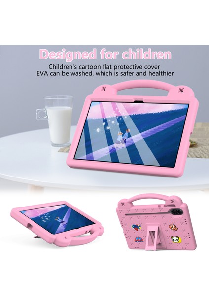 Honor Pad X9/pad X8 Pro Eva Kılıf Kickstand Anti-Damla Çocuk Tablet Kapağı-Pembe (Yurt Dışından)