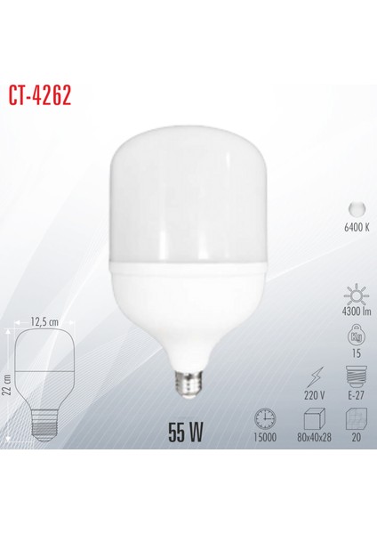 CT-4262 55W LED Ampul