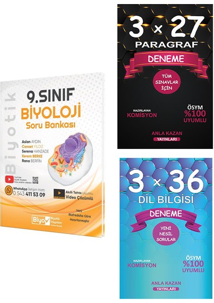 9. Sınıf Biyoloji Soru Bankası - Anla Kazan Paragraf - Dilbilgisi Deneme