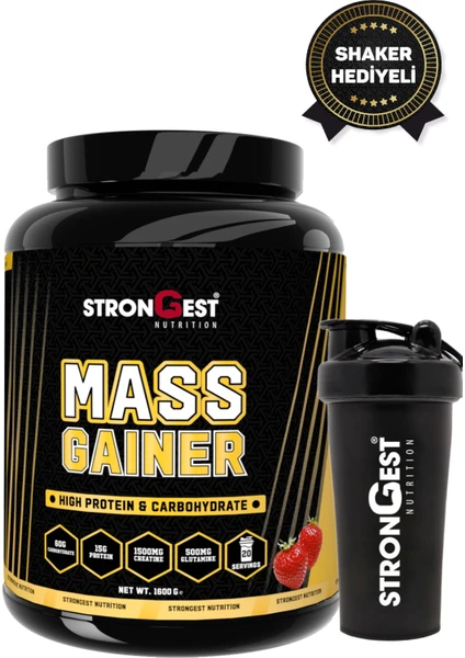 Mass Gainer 1600Gr Yüksek Protein Değerli, Kreatin ve Amino Asit Takviyeli