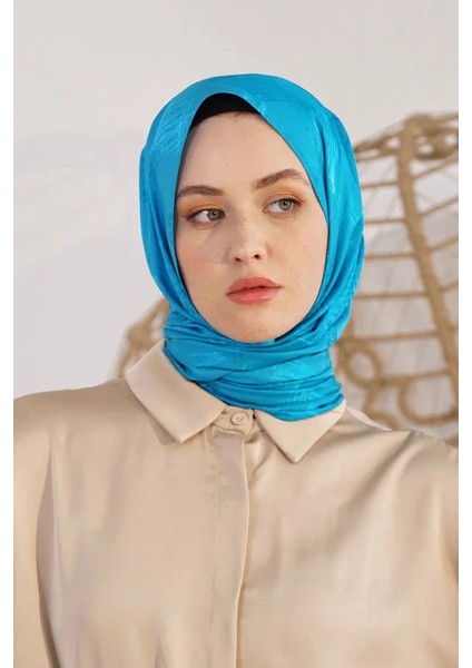 Petrol Loryan Scarf Jakar Retro Şal fiyatları