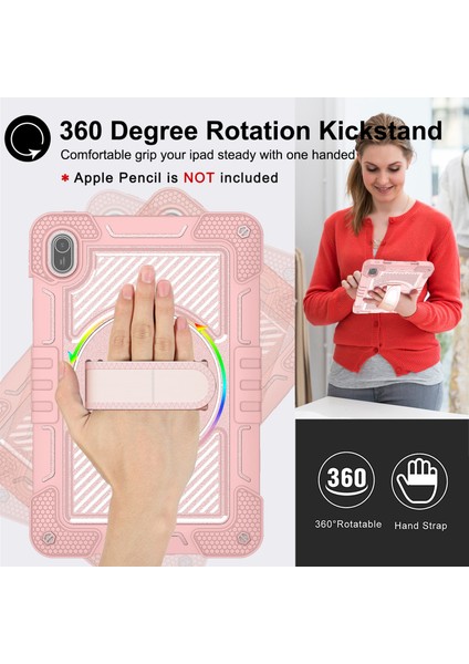 Huawei Matepad Se 11 2024 Için Tablet Kılıfı Silikon + Pc Kickstand Omuz Askısı ile Darbeye Dayanıklı Kapak-Gül Altın (Yurt Dışından) fiyatları