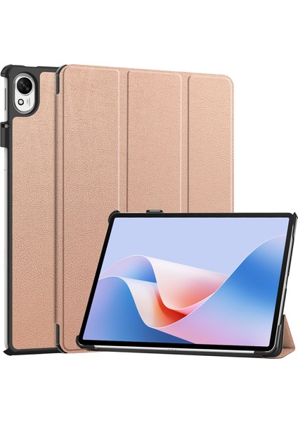 Huawei Matepad 11.5 S Kılıf Için Otomatik Uyandırma/uyku Üç Katlı Stand Deri Tablet Kapağı-Gül Altın (Yurt Dışından)