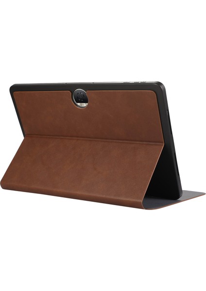 Honor Pad 9 Için Kılıf Çizilmez Pu Deri Otomatik Uyku/uyandırma Tablet Kapağı-Kahverengi (Yurt Dışından)