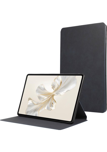 Honor Pad 9 Için Kılıf Çizilmez Pu Deri Otomatik Uyku/uyandırma Tablet Kapağı-Mavi (Yurt Dışından)