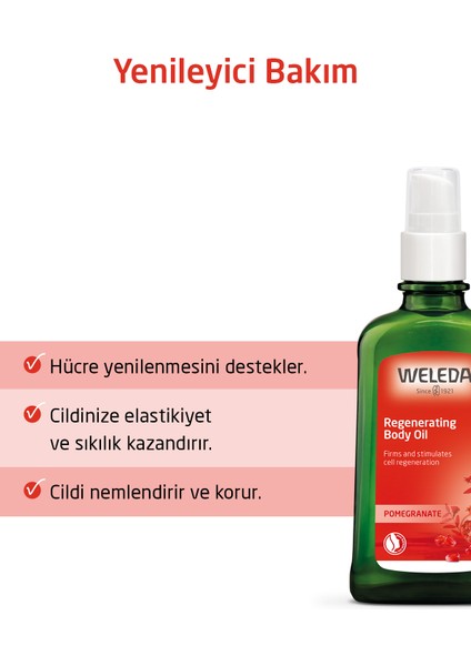 Organik Nar Özlü Yenileyici Vücut Bakım Yağı 100ml