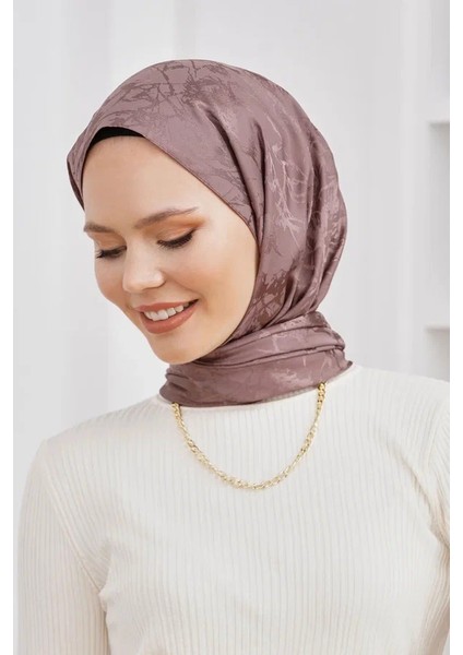 Vizon Loryan Scarf Jakar Mermer Desen Şal