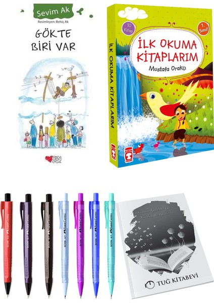 İlk Okuma Kitaplarım 10 Kitap ve Gökte Biri Var 2li Set