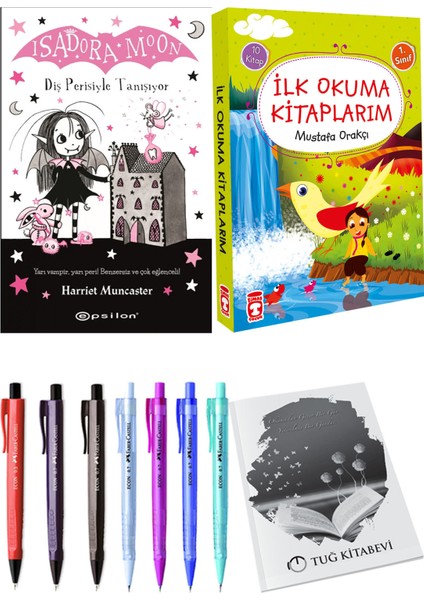 İlk Okuma Kitaplarım 10 Kitap ve Isadora Moon 13 Diş Perisiyle Tanışıyor 2li Set