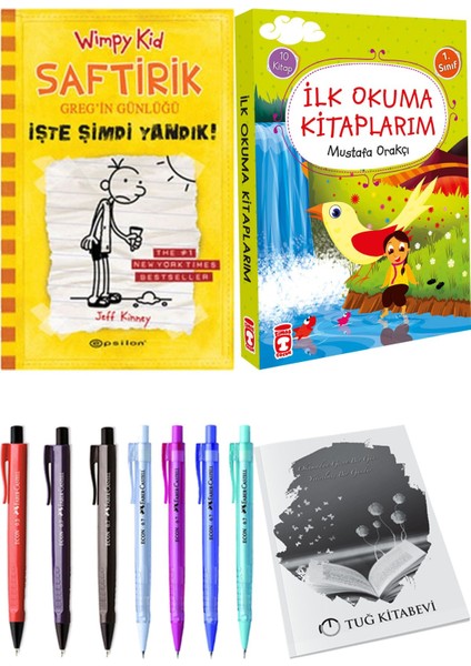 İlk Okuma Kitaplarım 10 Kitap ve Saftirik 4 Işte Şimdi Yandık! 2li Set