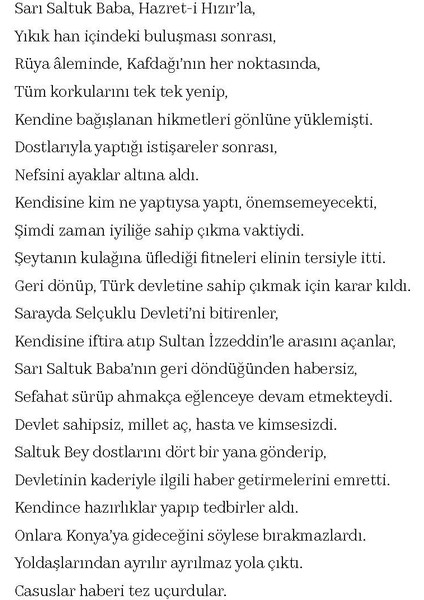 Sarı Saltuk 3 Vasiyet - Çınar Ata