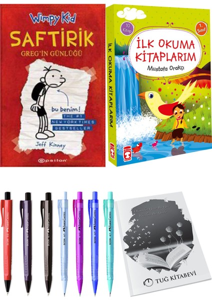 İlk Okuma Kitaplarım 10 Kitap ve Saftirik 1 Greg'in Günlüğü 2li Set