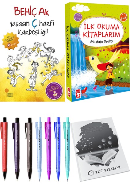 İlk Okuma Kitaplarım 10 Kitap ve Yaşasın Ç Harfi Kardeşliği 2li Set