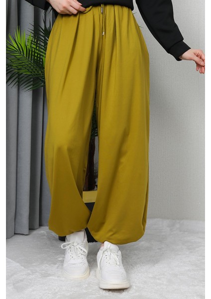 Pileli Jagger Pantolon Yağ Yeşi fiyatları