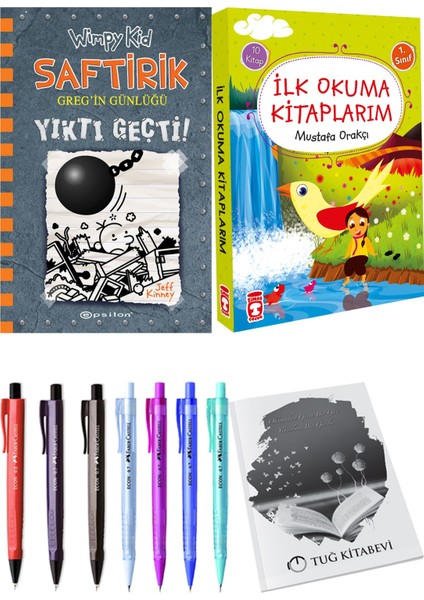 İlk Okuma Kitaplarım 10 Kitap ve Saftirik 14 Yıktı Geçti! 2li Set