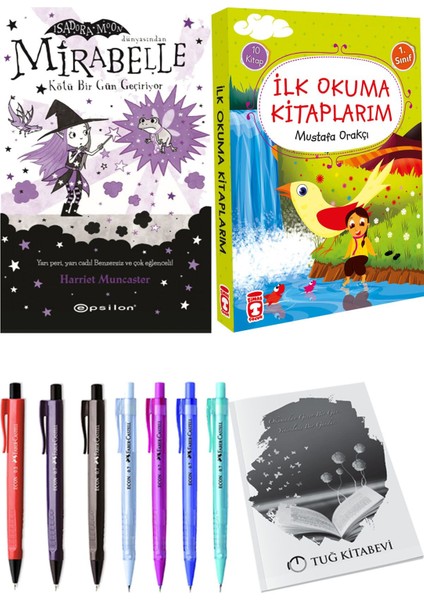 İlk Okuma Kitaplarım 10 Kitap ve Mirabelle 3 Kötü Bir Gün Geçiriyor 2li Set