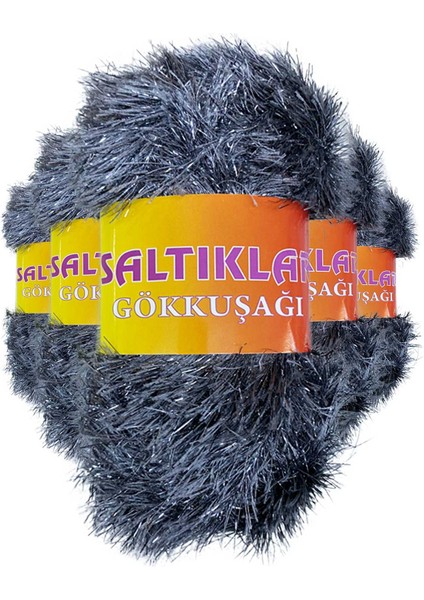 5 Adet Gökkuşağı El Örgü Ipi Yünü 21