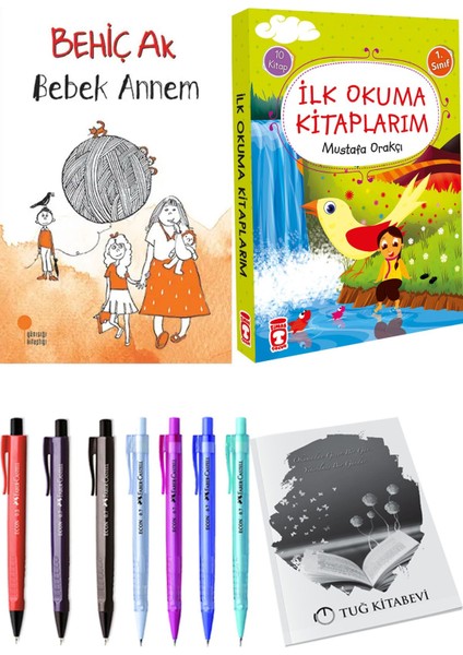 İlk Okuma Kitaplarım 10 Kitap ve Bebek Annem 2li Set