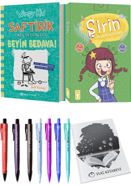 Şirin İlk Okuma Kitaplarım 10 Kitap ve Saftirik 18 Beyin Bedava! 2li Set