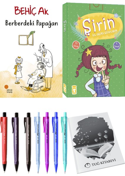 Şirin İlk Okuma Kitaplarım 10 Kitap ve Berberdeki Papağan 2li Set