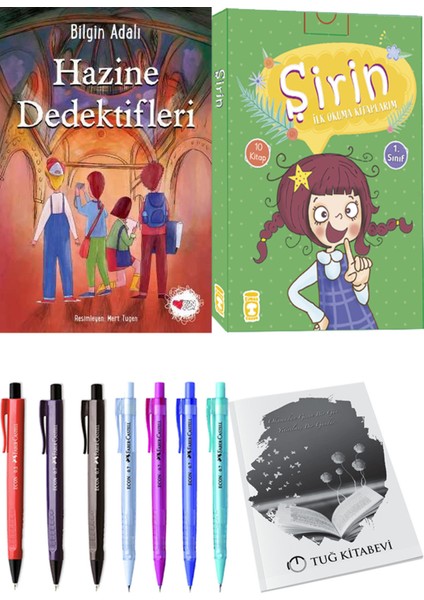 Şirin İlk Okuma Kitaplarım 10 Kitap ve Hazine Dedektifleri 2li Set