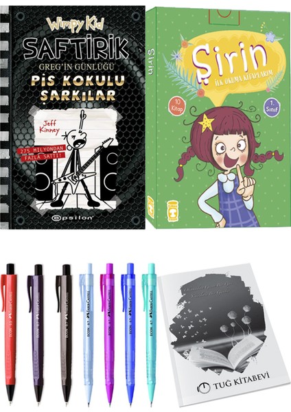 Şirin İlk Okuma Kitaplarım 10 Kitap ve Saftirik 17 Pis Kokulu Şarkılar 2li Set