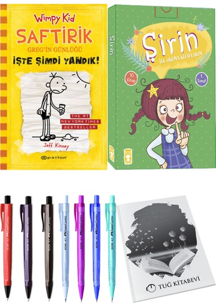 Şirin İlk Okuma Kitaplarım 10 Kitap ve Saftirik 4 Işte Şimdi Yandık! 2li Set