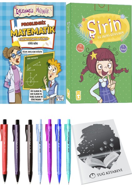 Şirin İlk Okuma Kitaplarım 10 Kitap ve Problemsiz Matematik 2li Set