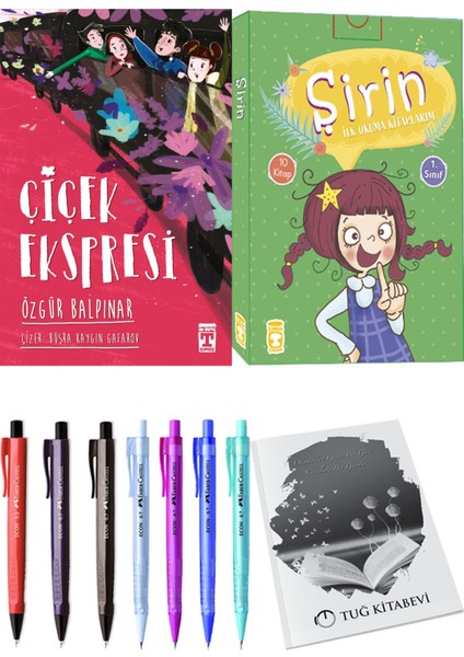 Şirin İlk Okuma Kitaplarım 10 Kitap ve Çiçek Ekspresi 2li Set