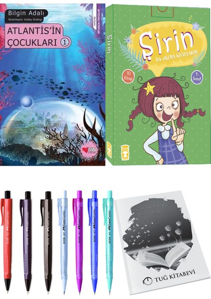 Şirin İlk Okuma Kitaplarım 10 Kitap ve Atlantis'in Çocukları 1 2li Set