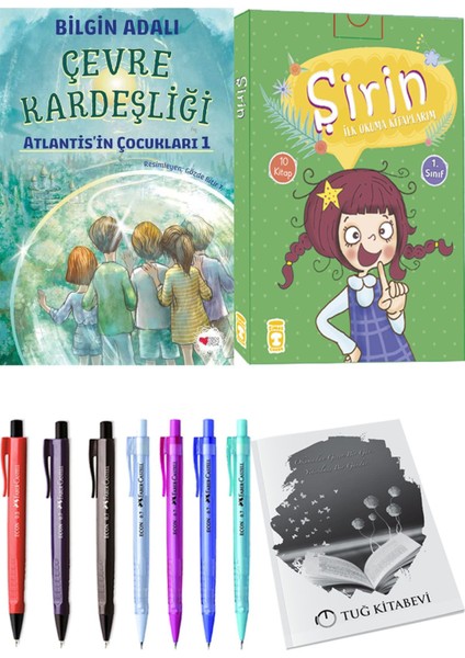 Şirin İlk Okuma Kitaplarım 10 Kitap ve Çevre Kardeşliği 2li Set