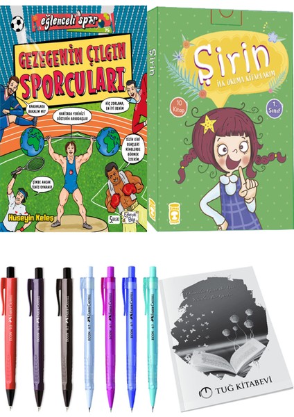 Şirin İlk Okuma Kitaplarım 10 Kitap ve Gezegenin Çılgın Sporcuları 2li Set