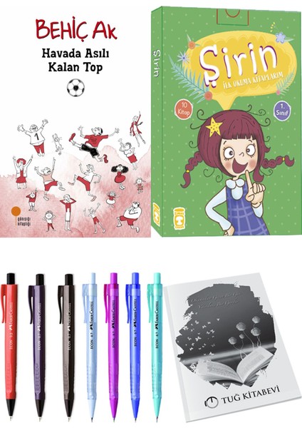 Şirin İlk Okuma Kitaplarım 10 Kitap ve Havada Asılı Kalan Top 2li Set
