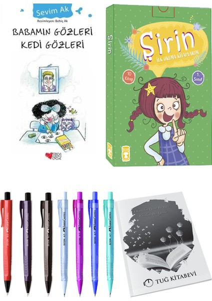 Şirin İlk Okuma Kitaplarım 10 Kitap ve Babamın Gözleri Kedi Gözleri 2li Set