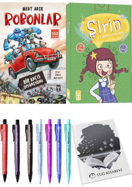 Şirin İlk Okuma Kitaplarım 10 Kitap ve Robonlar Bir Kaçış Operasyonu 2li Set
