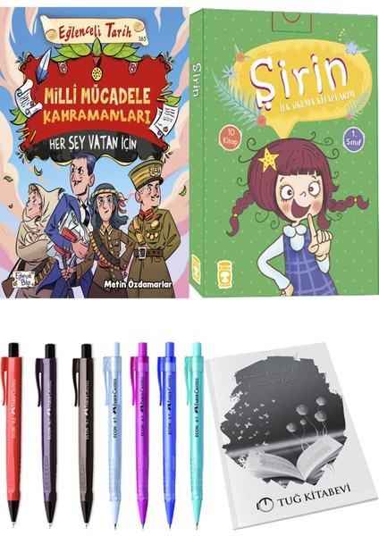 Şirin İlk Okuma Kitaplarım 10 Kitap ve Milli Mücadele Kahramanları Her Şey Vatan Için 2li Set