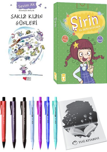 Şirin İlk Okuma Kitaplarım 10 Kitap ve Sakız Kızın Günleri 2li Set